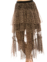 Load image into Gallery viewer, Leopard Print Multi Layerd Skirt
