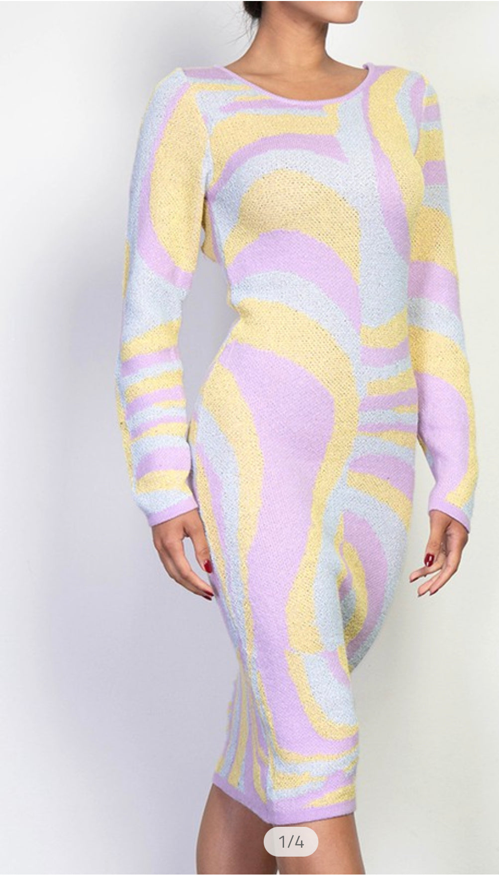 Swirl Sweater Dress