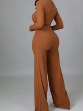Load image into Gallery viewer, Coffee Flare Bottoms Pants Set (New Arrivals)
